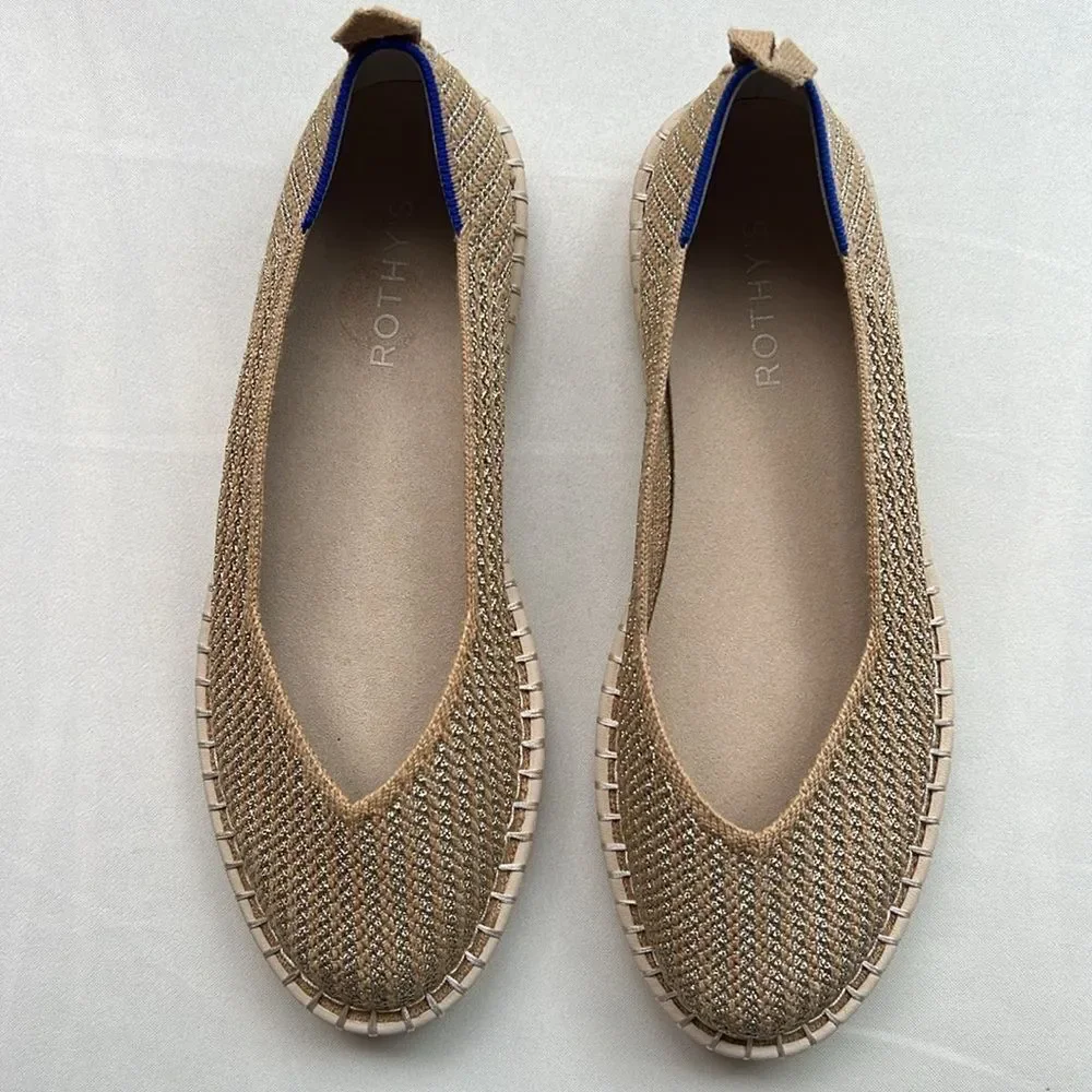 Rothy's The Espadrille Gold Stripe - Picture 6 of 17